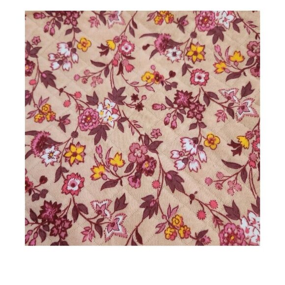 Vera Bradley Teddy Fleece Loop Scarf Infinity Blush Fig Flower Deep Pink. New - Picture 7 of 10